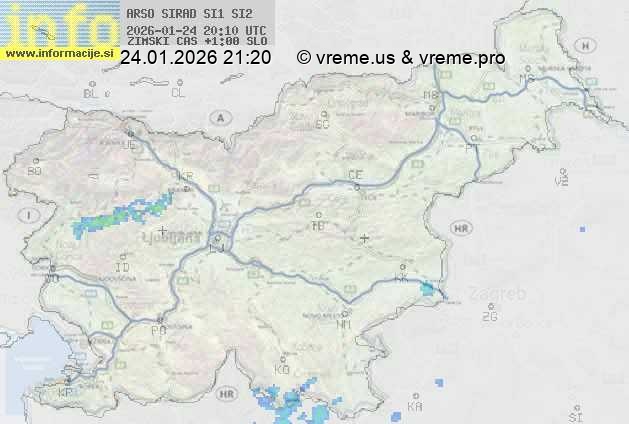 Radarska karta padavin