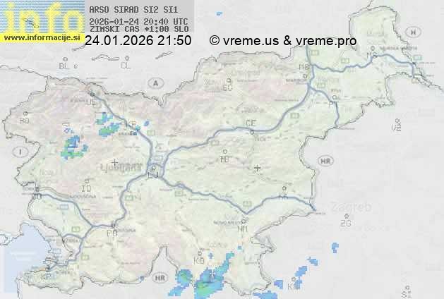 Radarska karta padavin