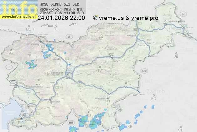 Radarska karta padavin