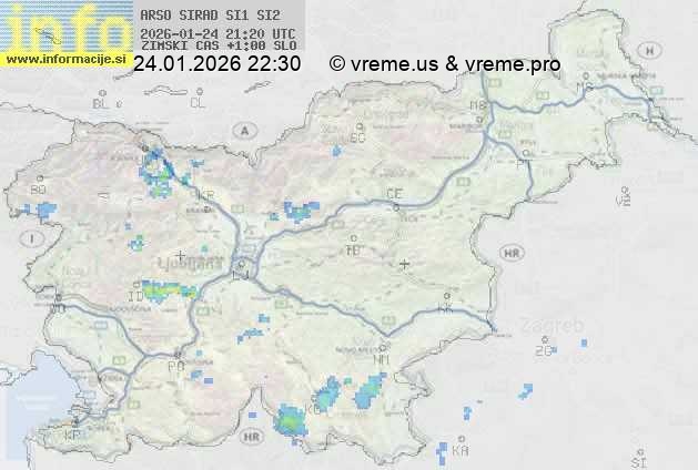 Radarska karta padavin