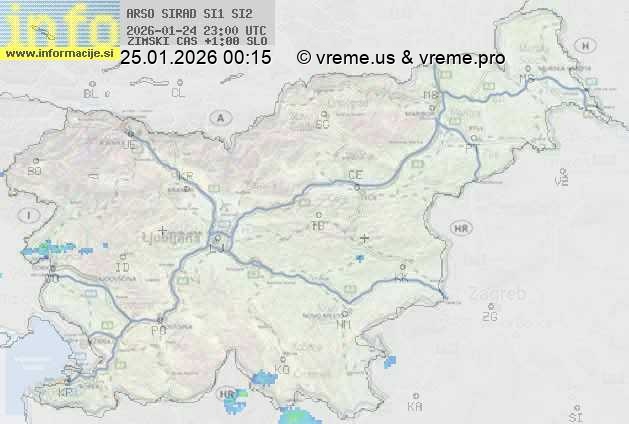 Radarska karta padavin