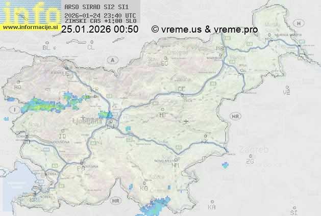 Radarska karta padavin