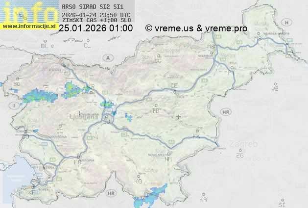 Radarska karta padavin