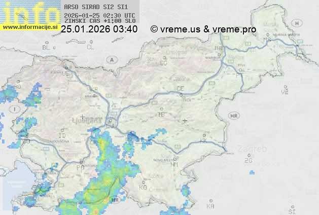 Radarska karta padavin