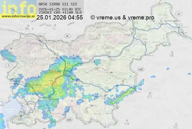 Radarska karta padavin