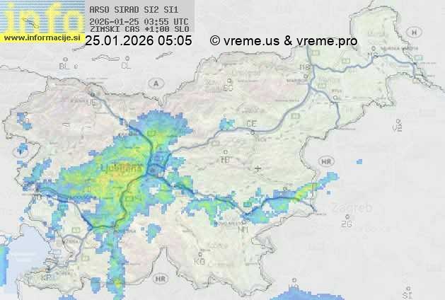 Radarska karta padavin