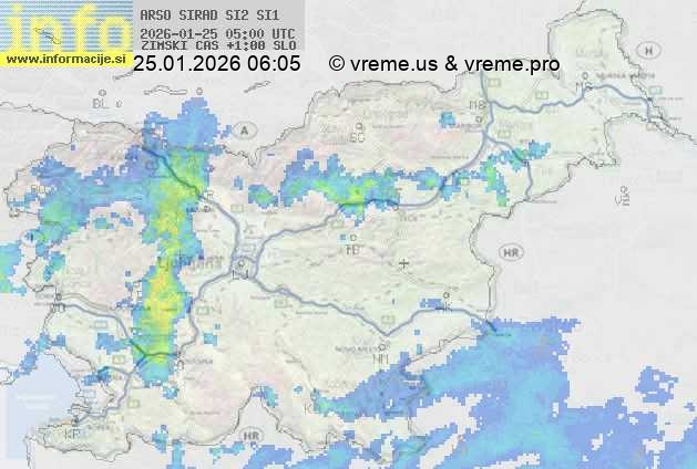 Radarska karta padavin
