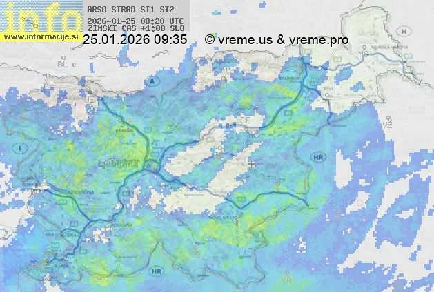Radarska karta padavin