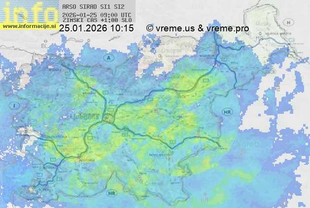 Radarska karta padavin