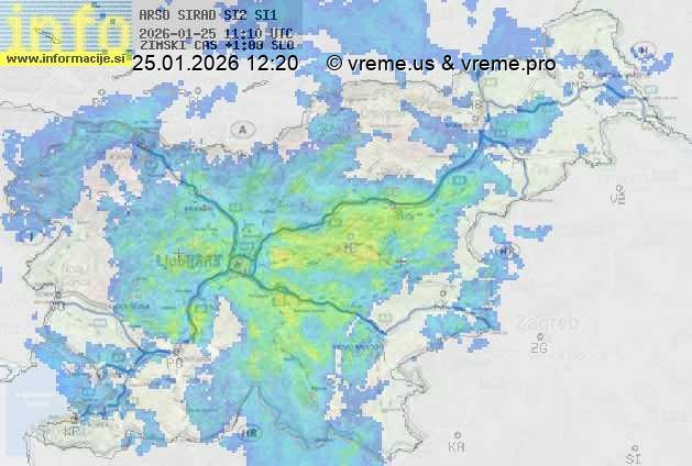 Radarska karta padavin