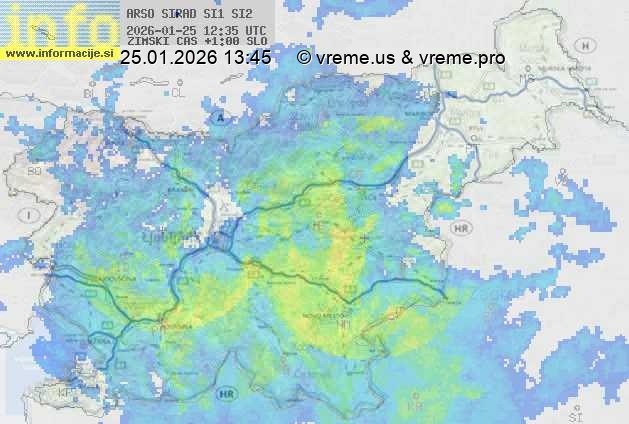 Radarska karta padavin
