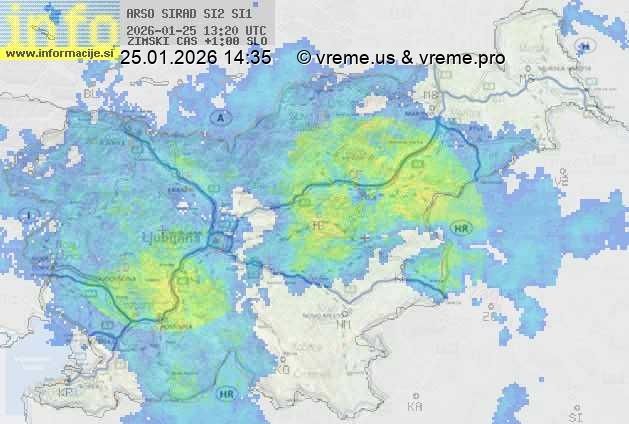 Radarska karta padavin