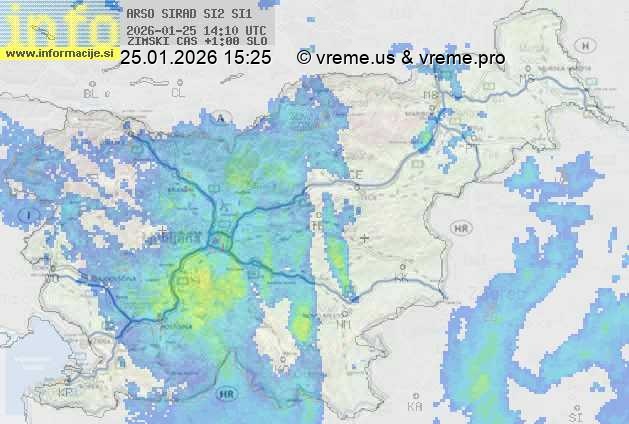 Radarska karta padavin