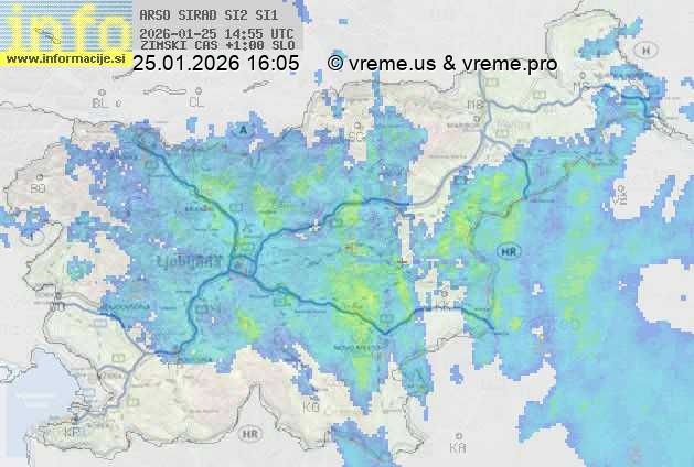 Radarska karta padavin