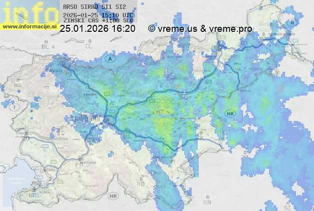 Radarska karta padavin