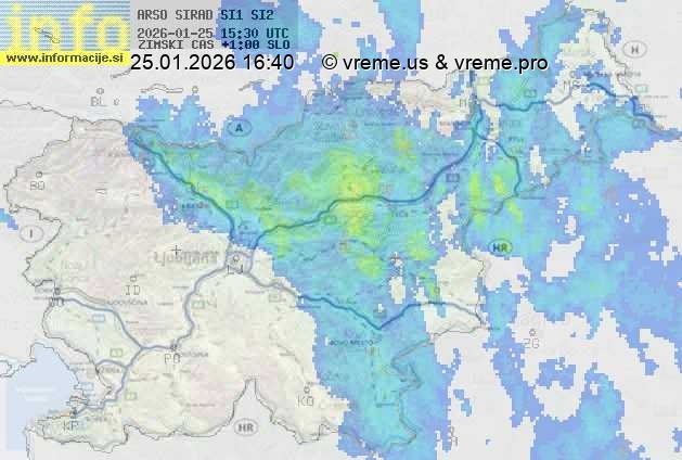 Radarska karta padavin