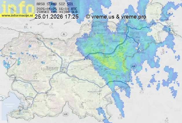 Radarska karta padavin