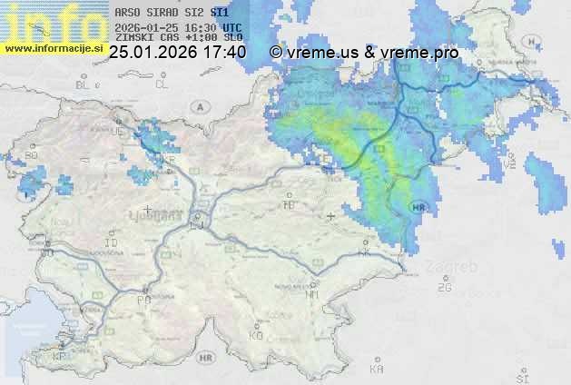 Radarska karta padavin