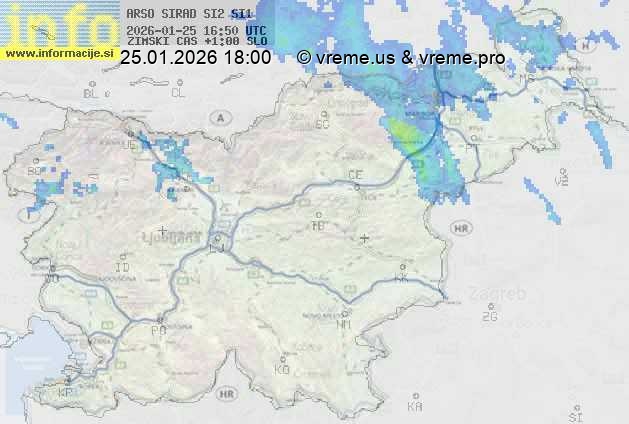 Radarska karta padavin