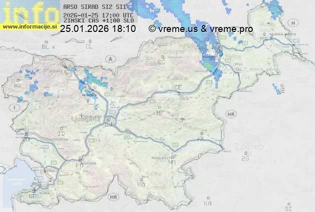 Radarska karta padavin