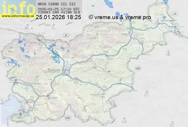 Radarska karta padavin