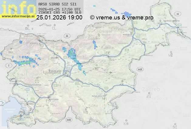 Radarska karta padavin