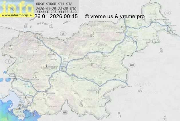 Radarska karta padavin