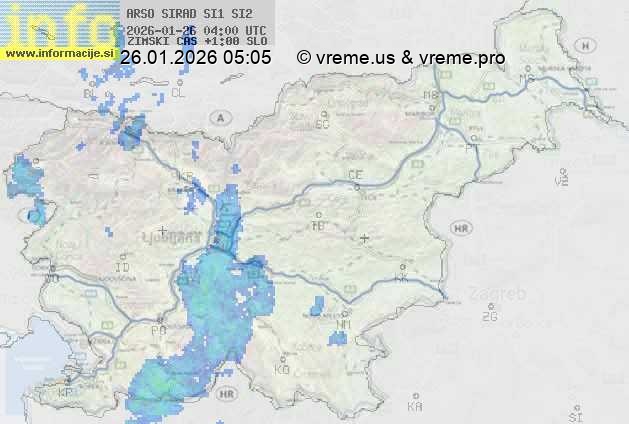 Radarska karta padavin