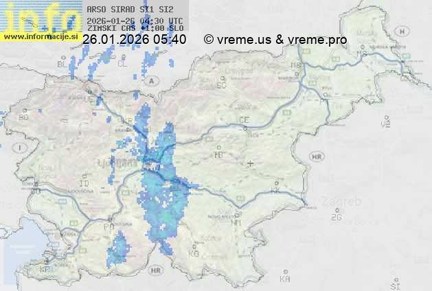 Radarska karta padavin