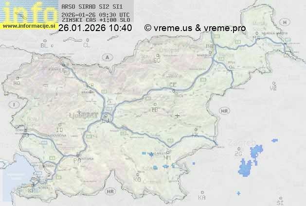 Radarska karta padavin