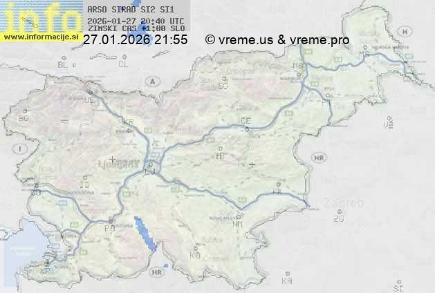 Radarska karta padavin