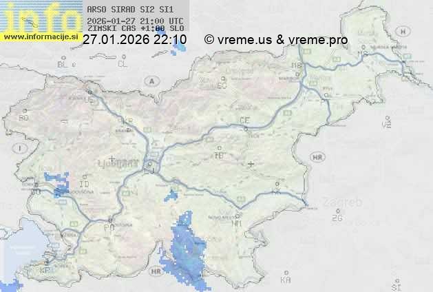 Radarska karta padavin