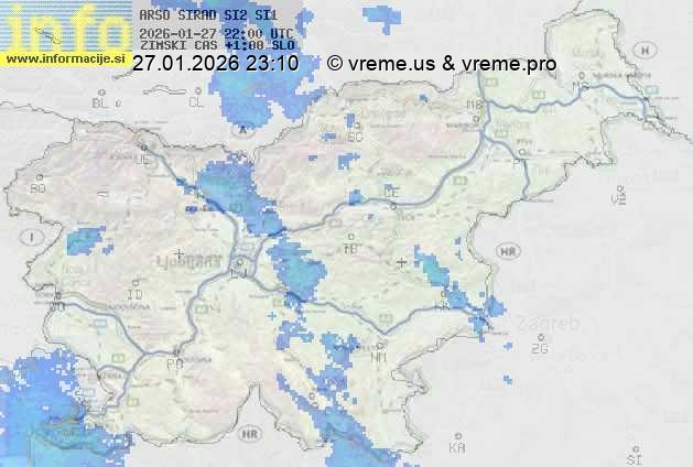 Radarska karta padavin