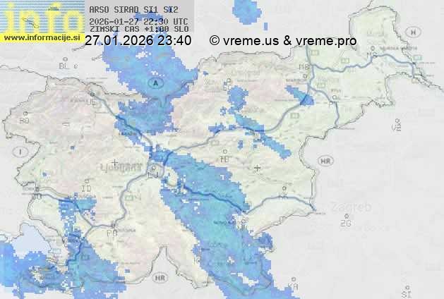 Radarska karta padavin