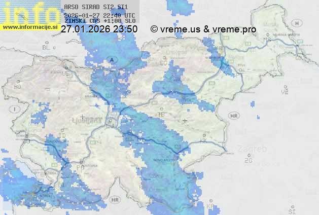 Radarska karta padavin
