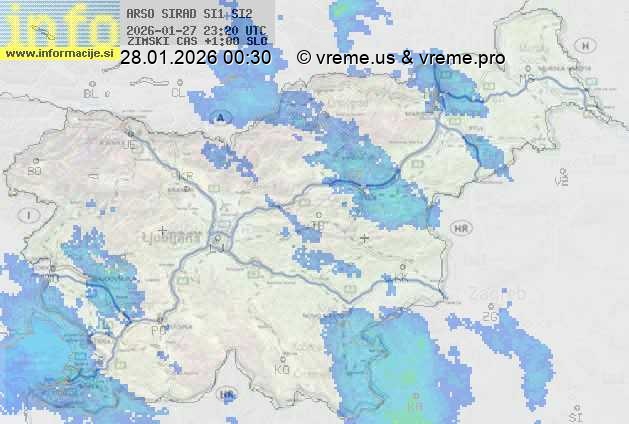 Radarska karta padavin