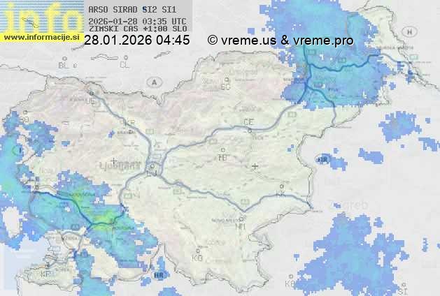 Radarska karta padavin