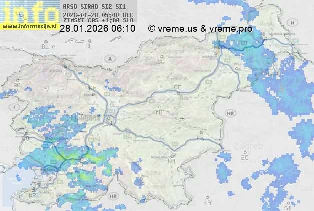 Radarska karta padavin