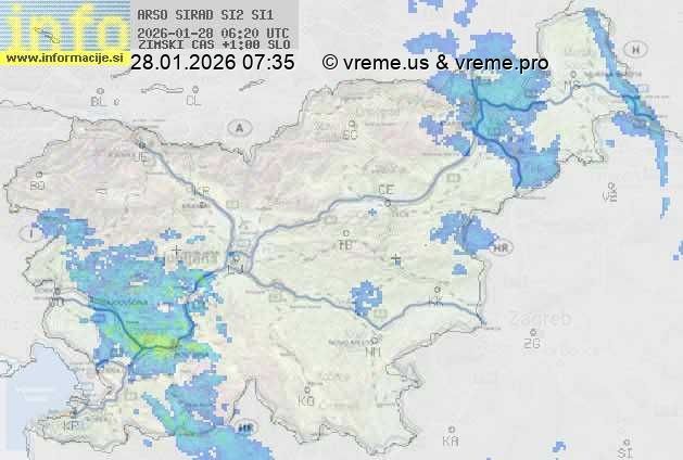 Radarska karta padavin