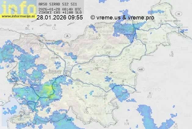 Radarska karta padavin