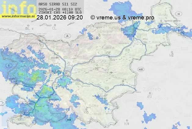 Radarska karta padavin