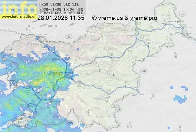 Radarska karta padavin