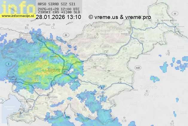 Radarska karta padavin