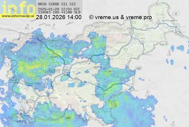Radarska karta padavin