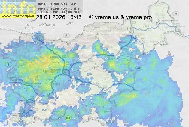 Radarska karta padavin