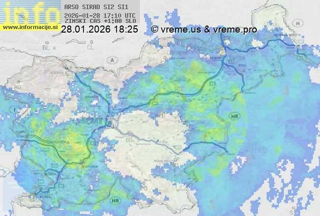 Radarska karta padavin