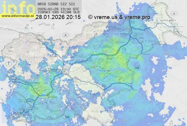 Radarska karta padavin
