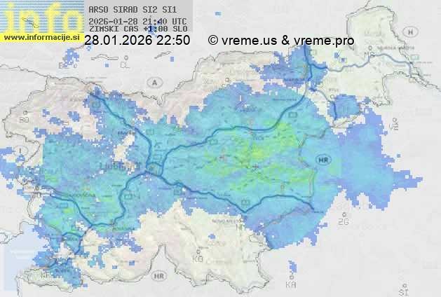 Radarska karta padavin