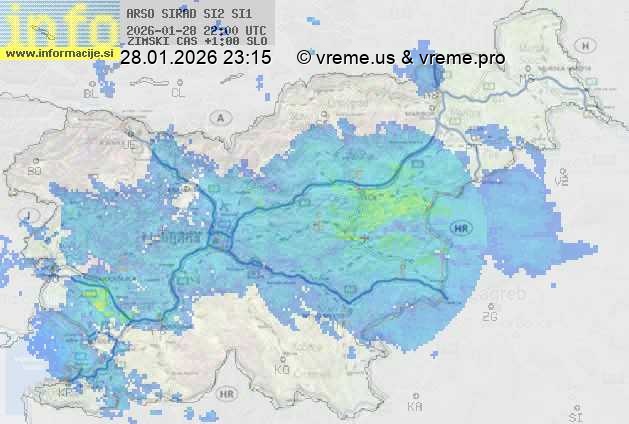 Radarska karta padavin