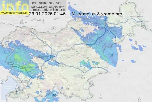 Radarska karta padavin